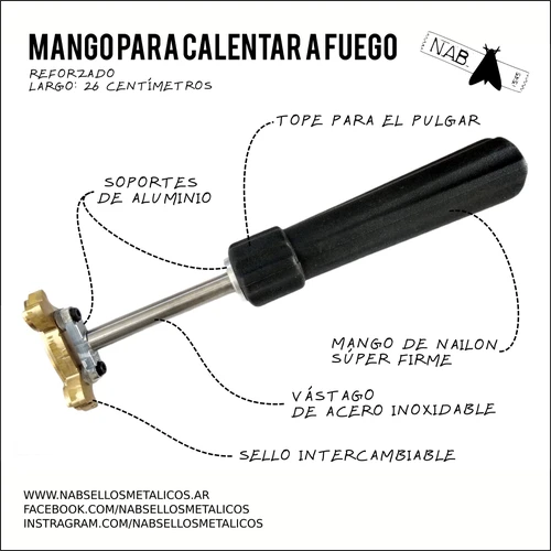 Mango para calentar a fuego